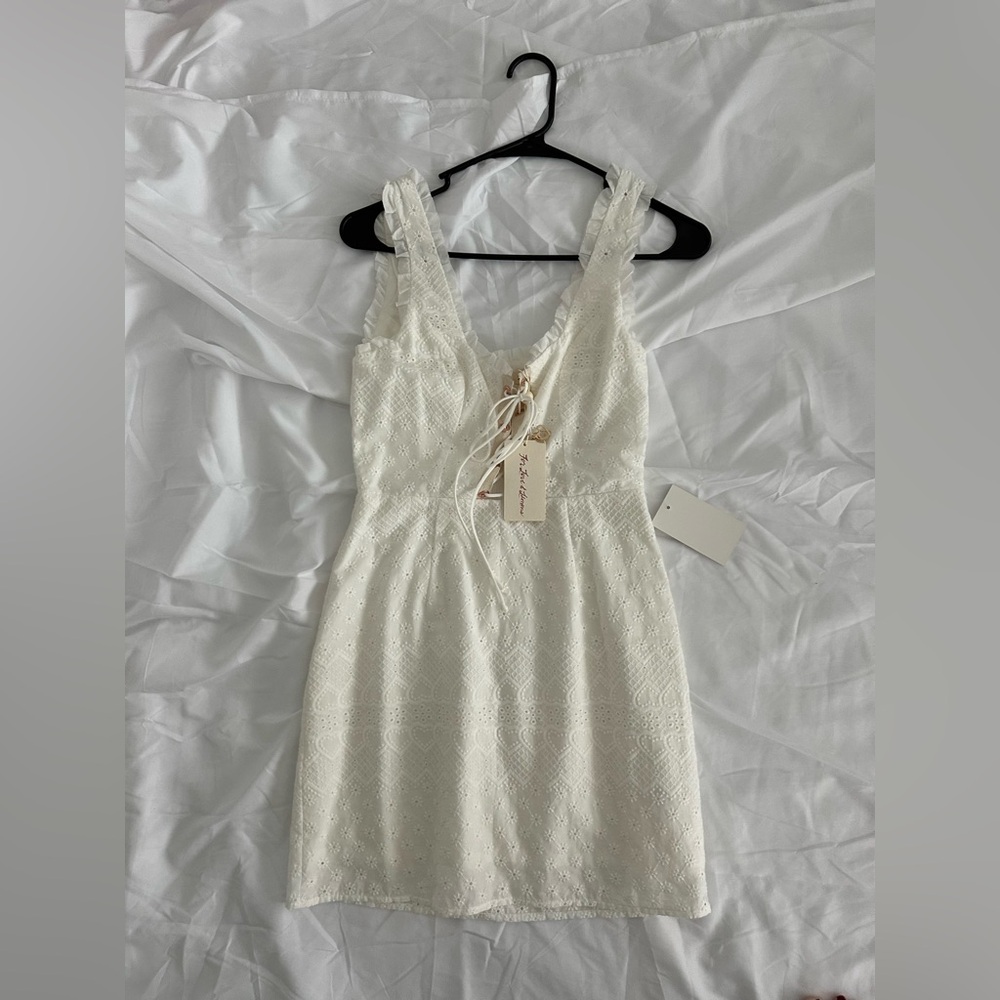 White Lace Dress with Tags